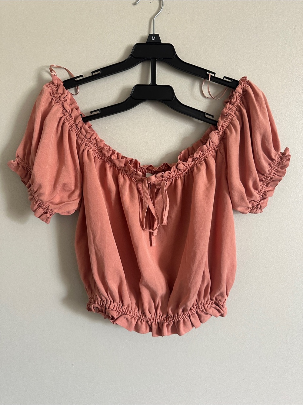 NWT Sustainable Fabric Short Puff Sleeve Top - Picture 6 of 10
